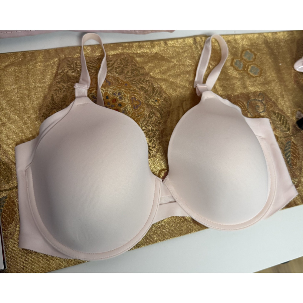 Warner's 01356 No Side Effects Blush Underwired T Shirt Bra Sz 38DD, 3016